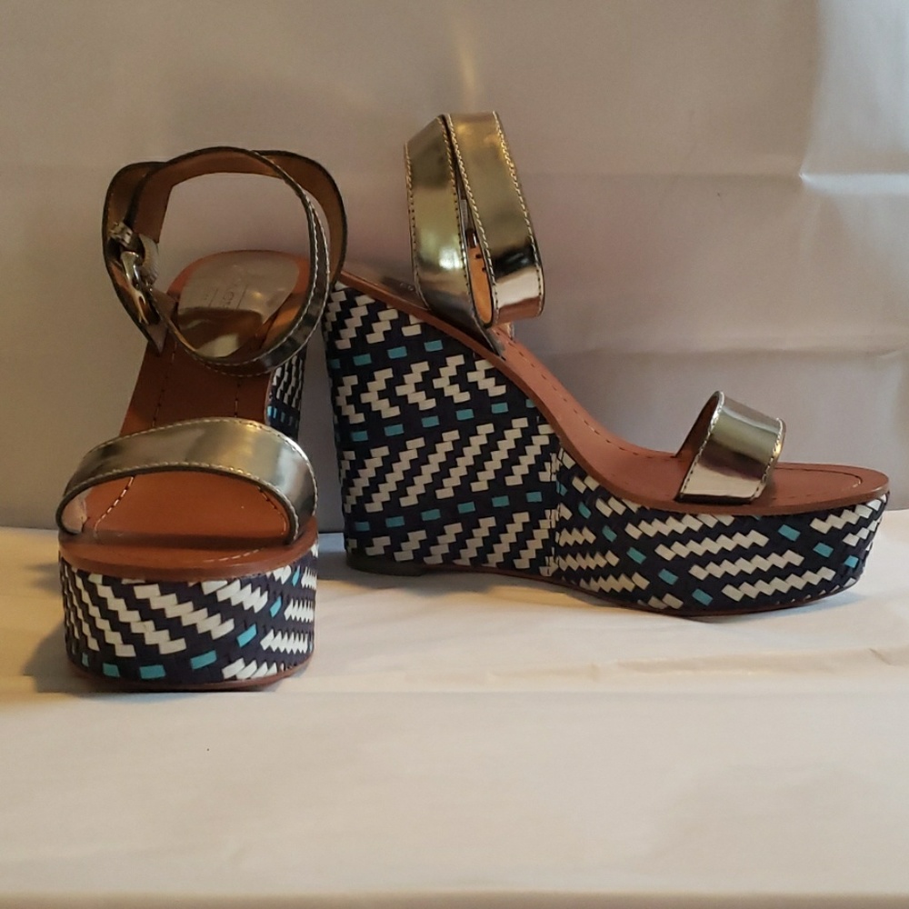 Coach Leather Wedges